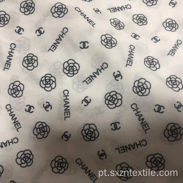 Tecido de algodão com impressão em popeline com impressão digital personalizada de algodão